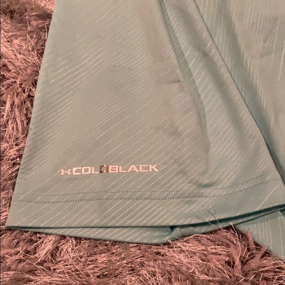 NWT UA Under Armour Golf Cold Black Polo XL zip - Picture 4 of 7